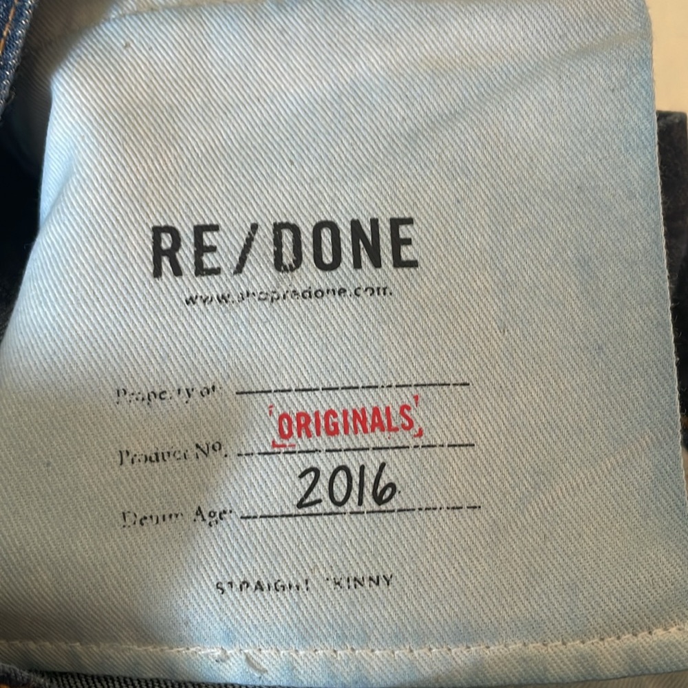 Re/Done Classic Self Corps Jeans 28 - Picture 15 of 15